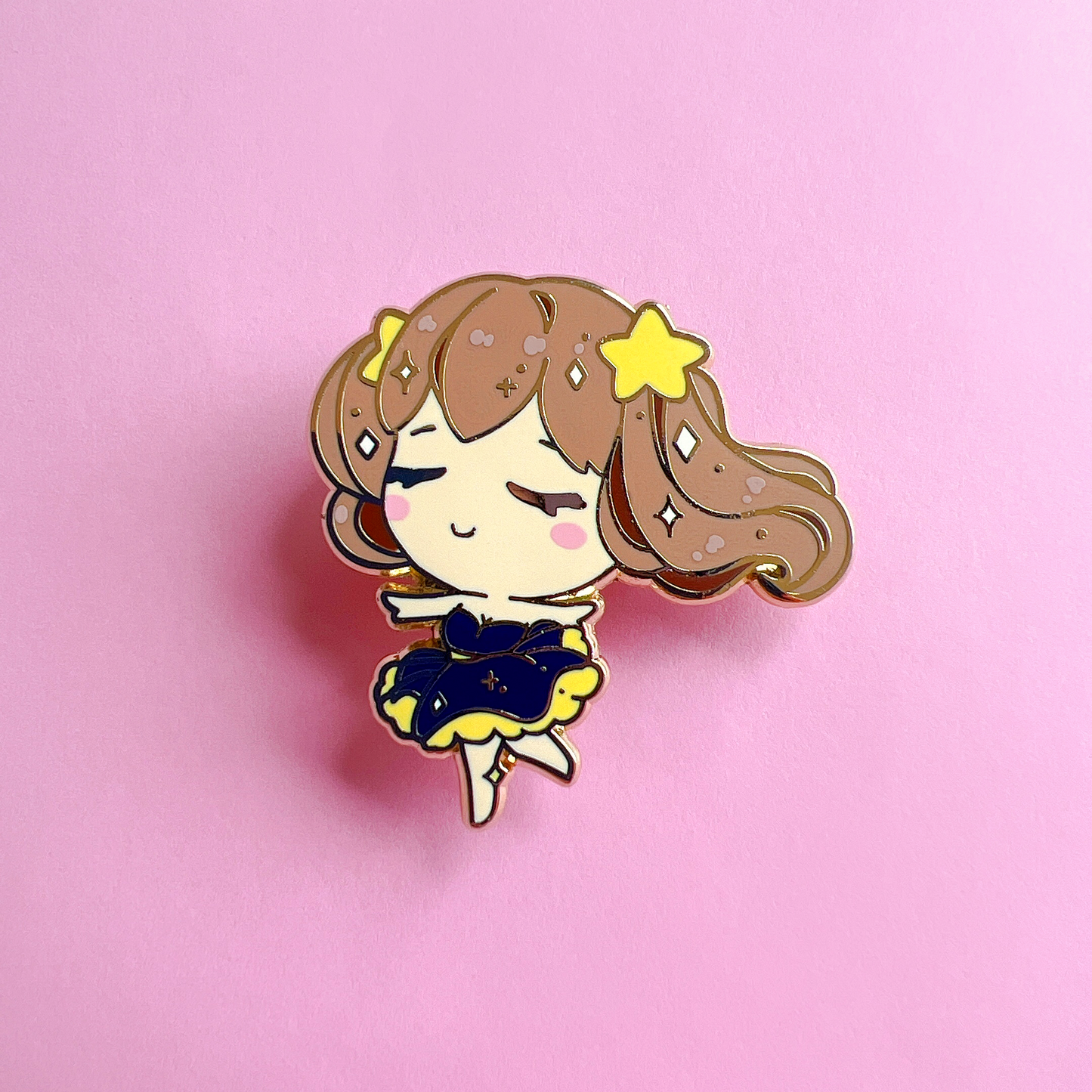 Ms Claus and Twinkle Star Enamel Pins