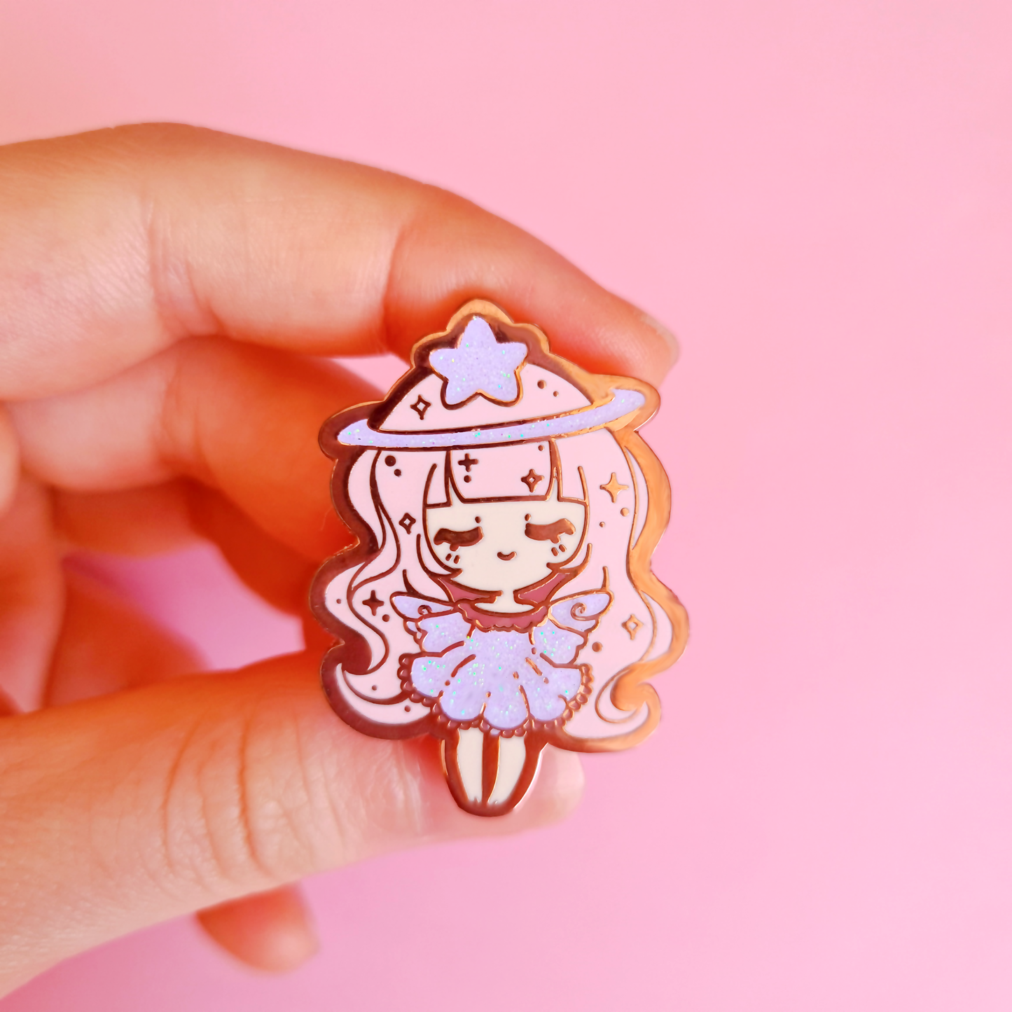 Angel Girl Enamel Pin