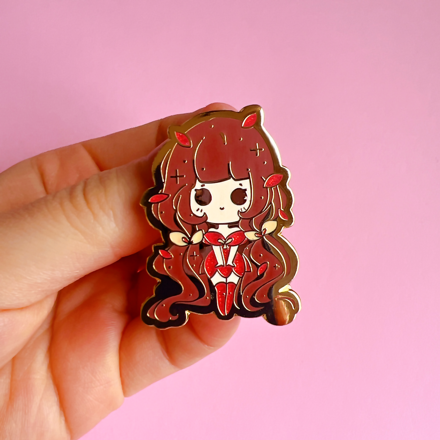 Autumn Girl Enamel Pin