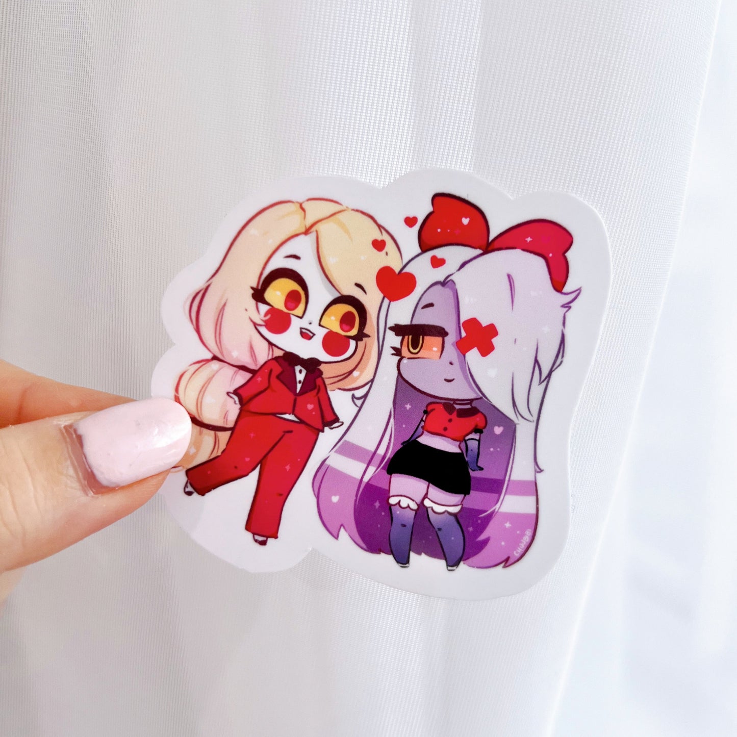 Demon Couple Vinyl Sticker