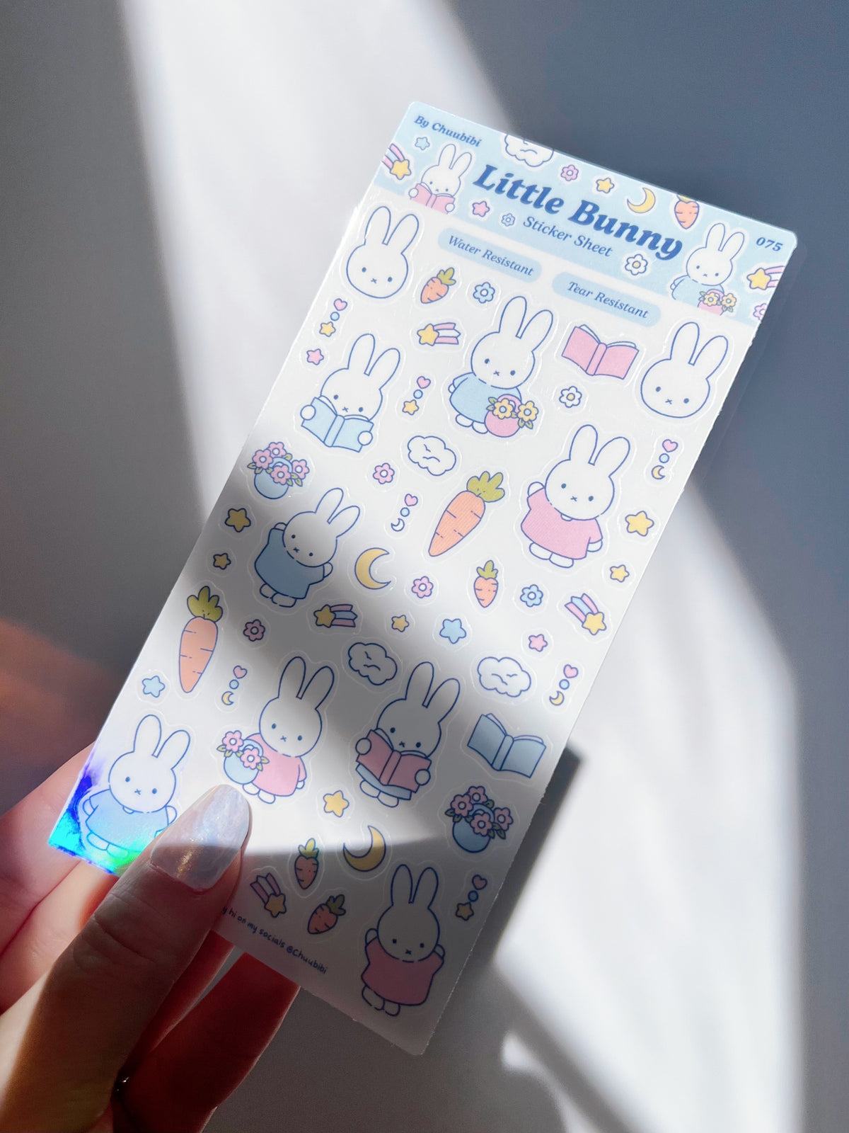 Little Pastel Bunny Sticker Sheet