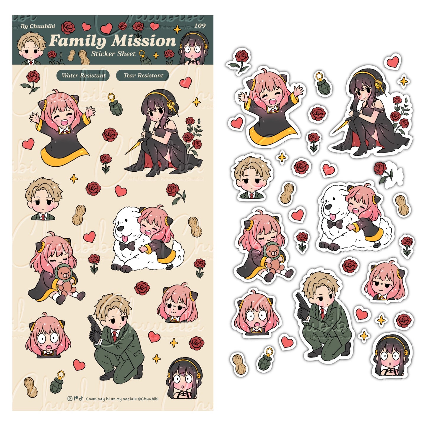 Family Mission Sticker Sheet