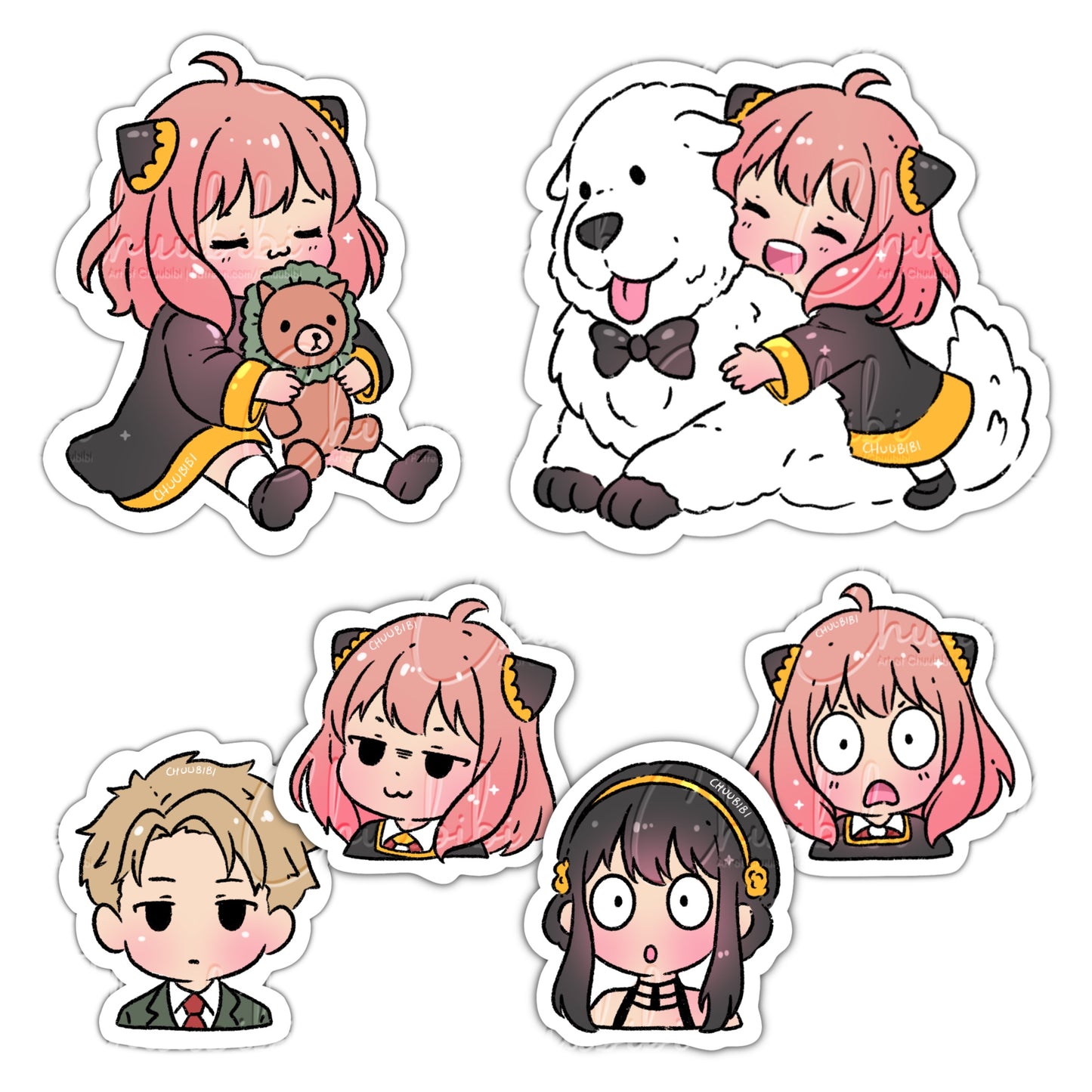 Spy Fam Vinyl Stickers