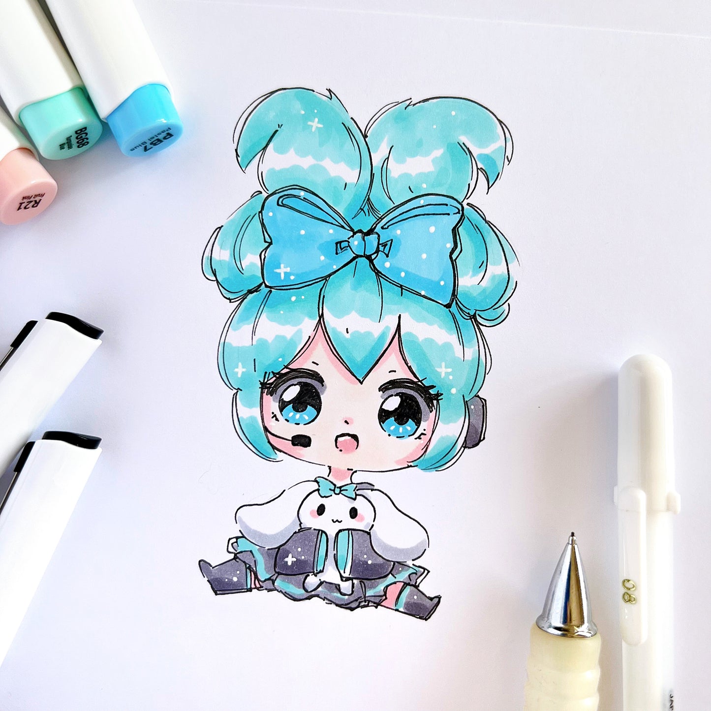Baby Miku Art Print