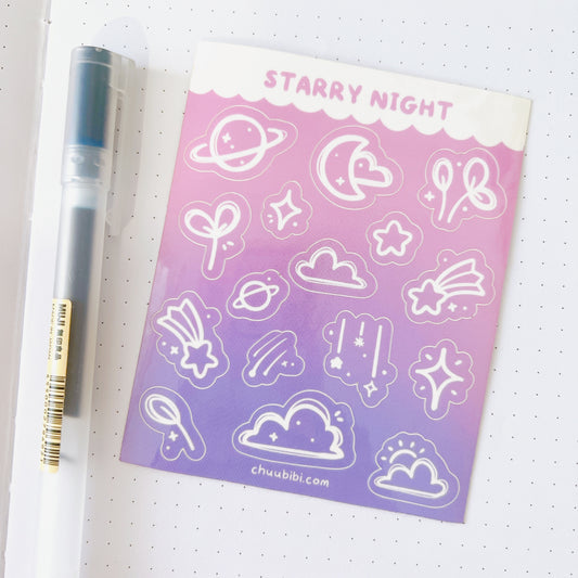 Starry Night Sticker Sheet