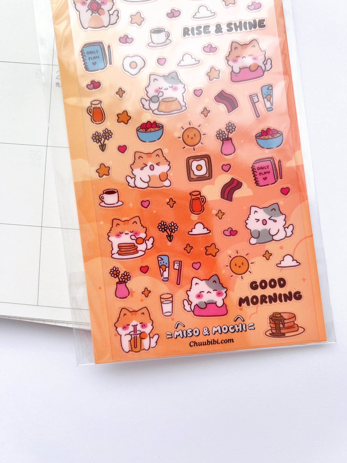 Morning Kitty Sticker Sheet