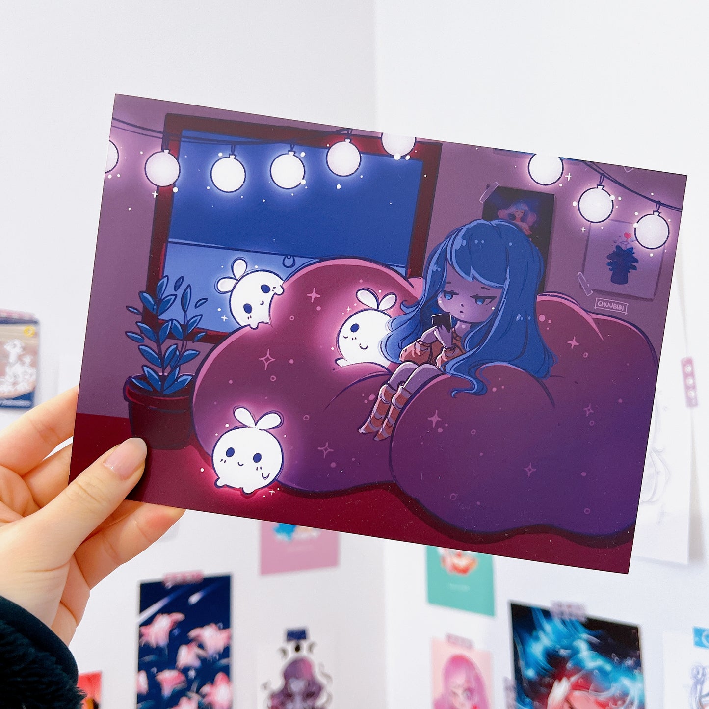 Late Night Texts Art Print