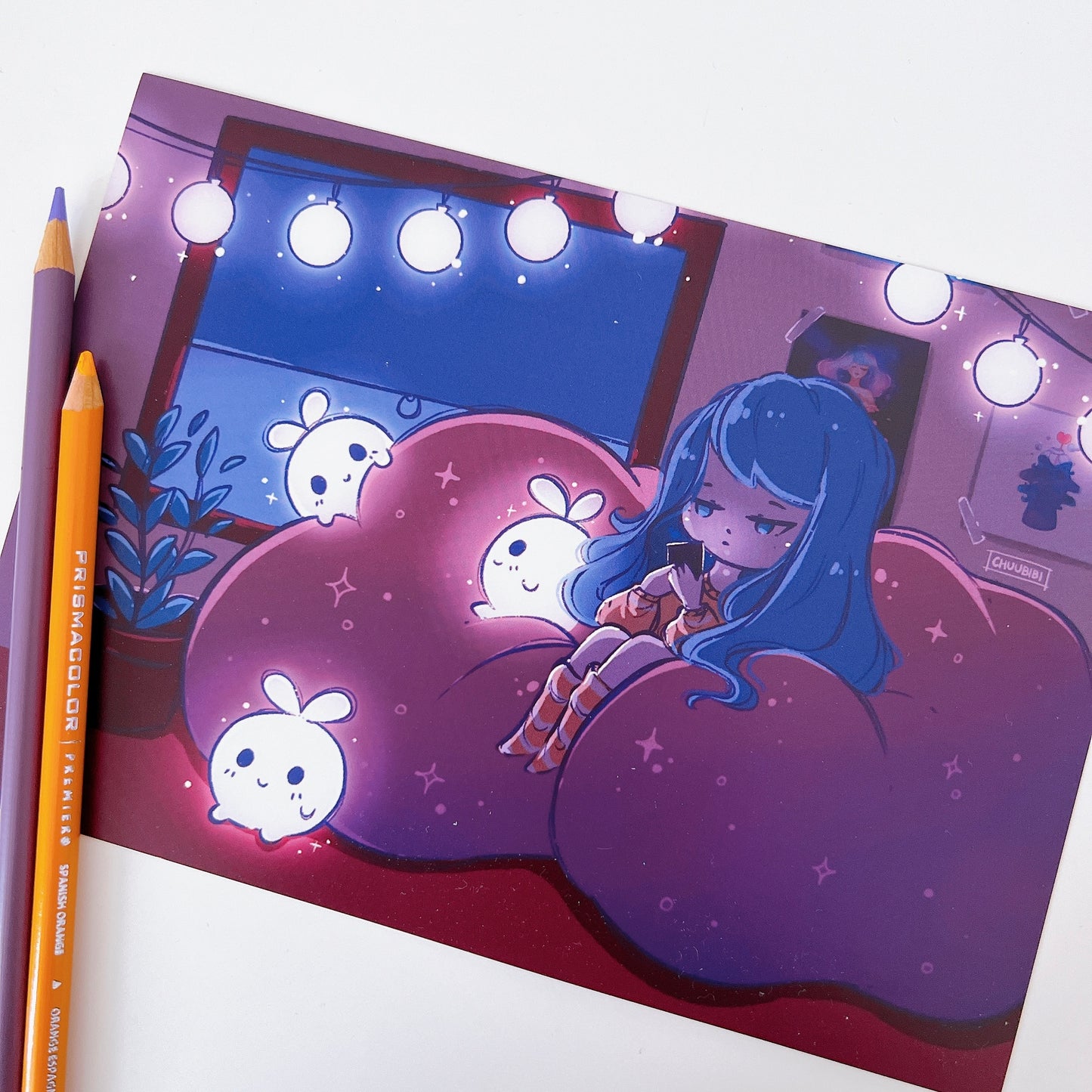 Late Night Texts Art Print