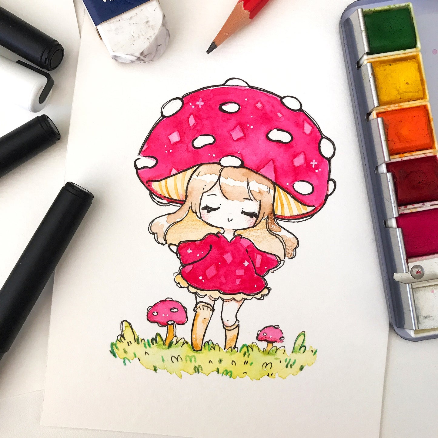 Baby Shroom Art Print