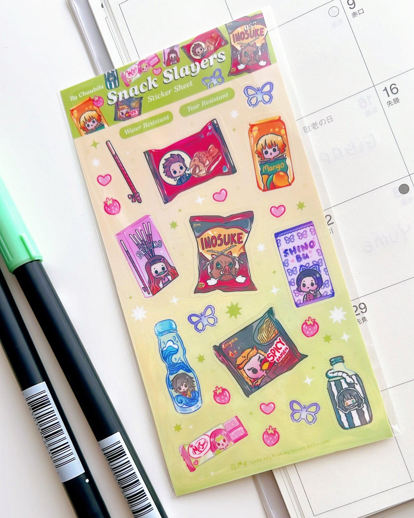 Slayer Snacks Sticker Sheet