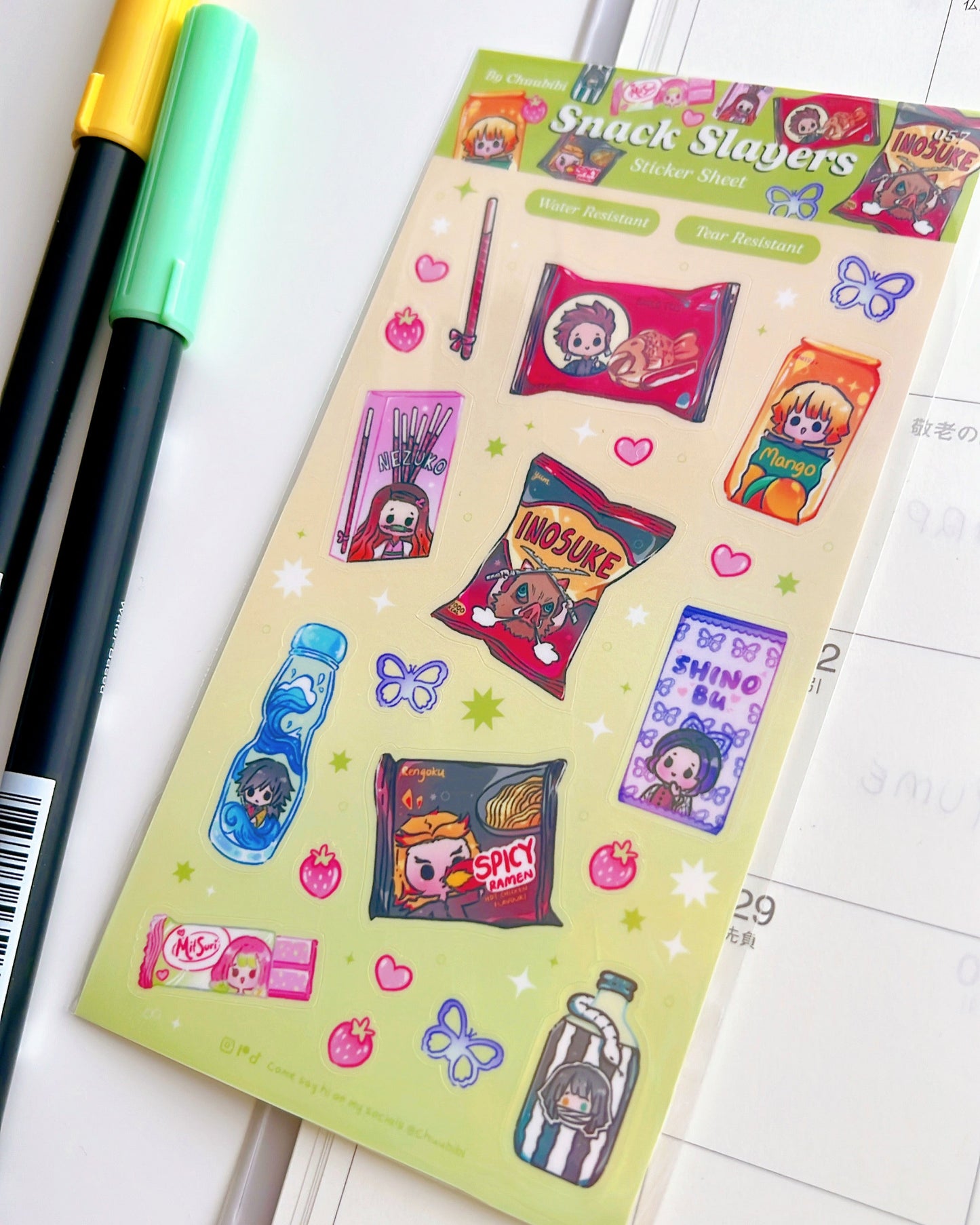 Slayer Snacks Sticker Sheet