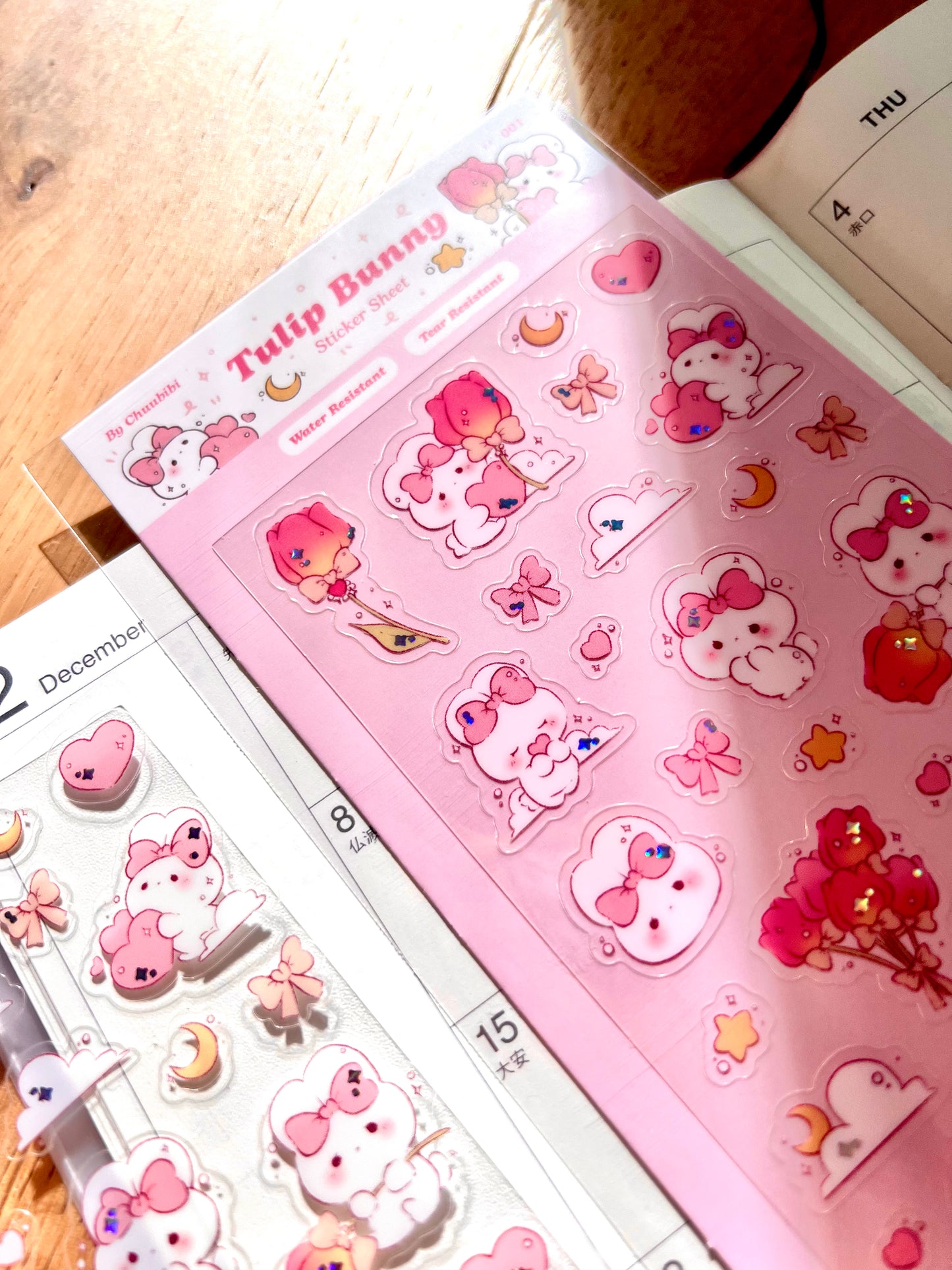 Tulip Bunny Sticker Sheet