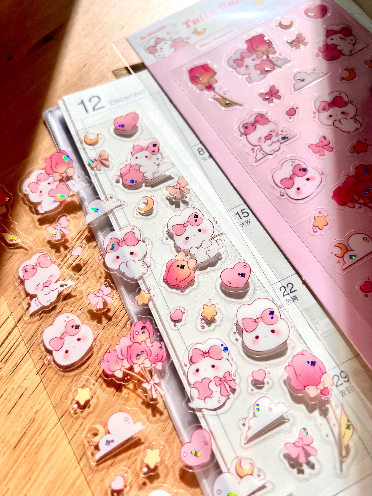 Tulip Bunny Sticker Sheet
