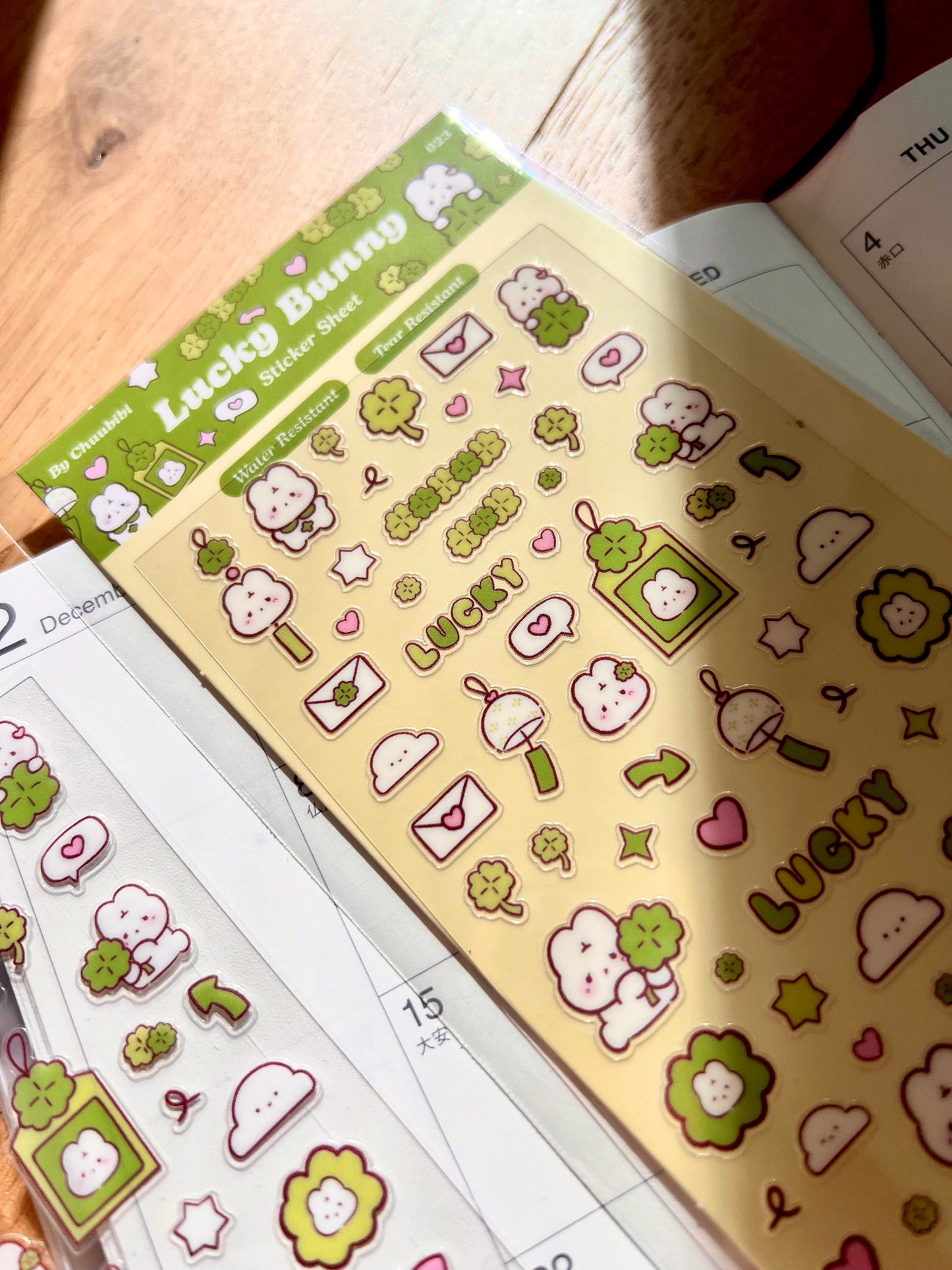 Lucky Bunny Sticker Sheet