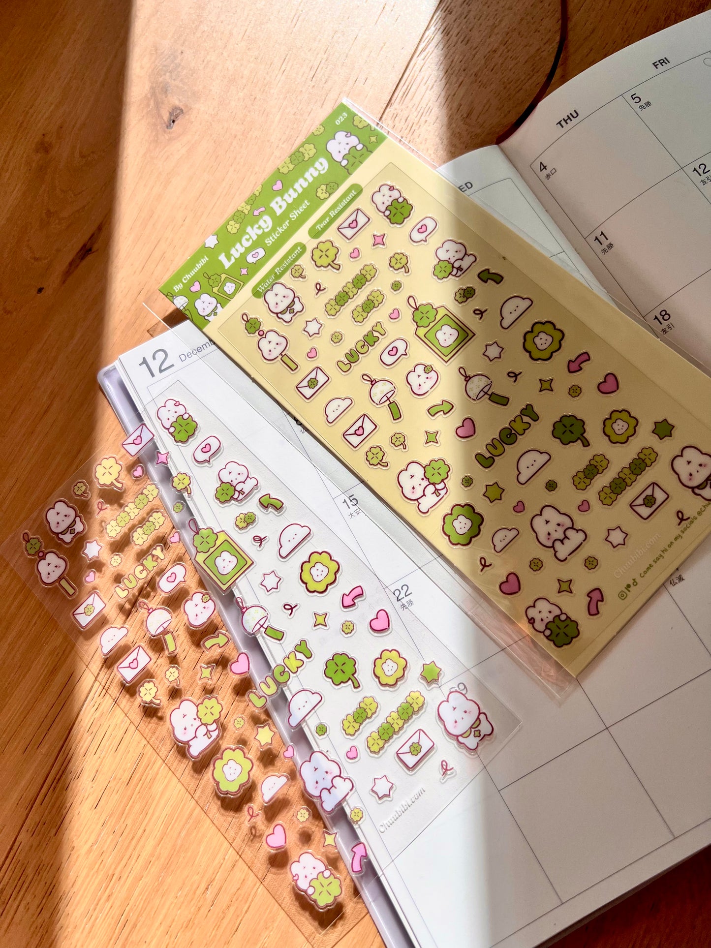 Lucky Bunny Sticker Sheet