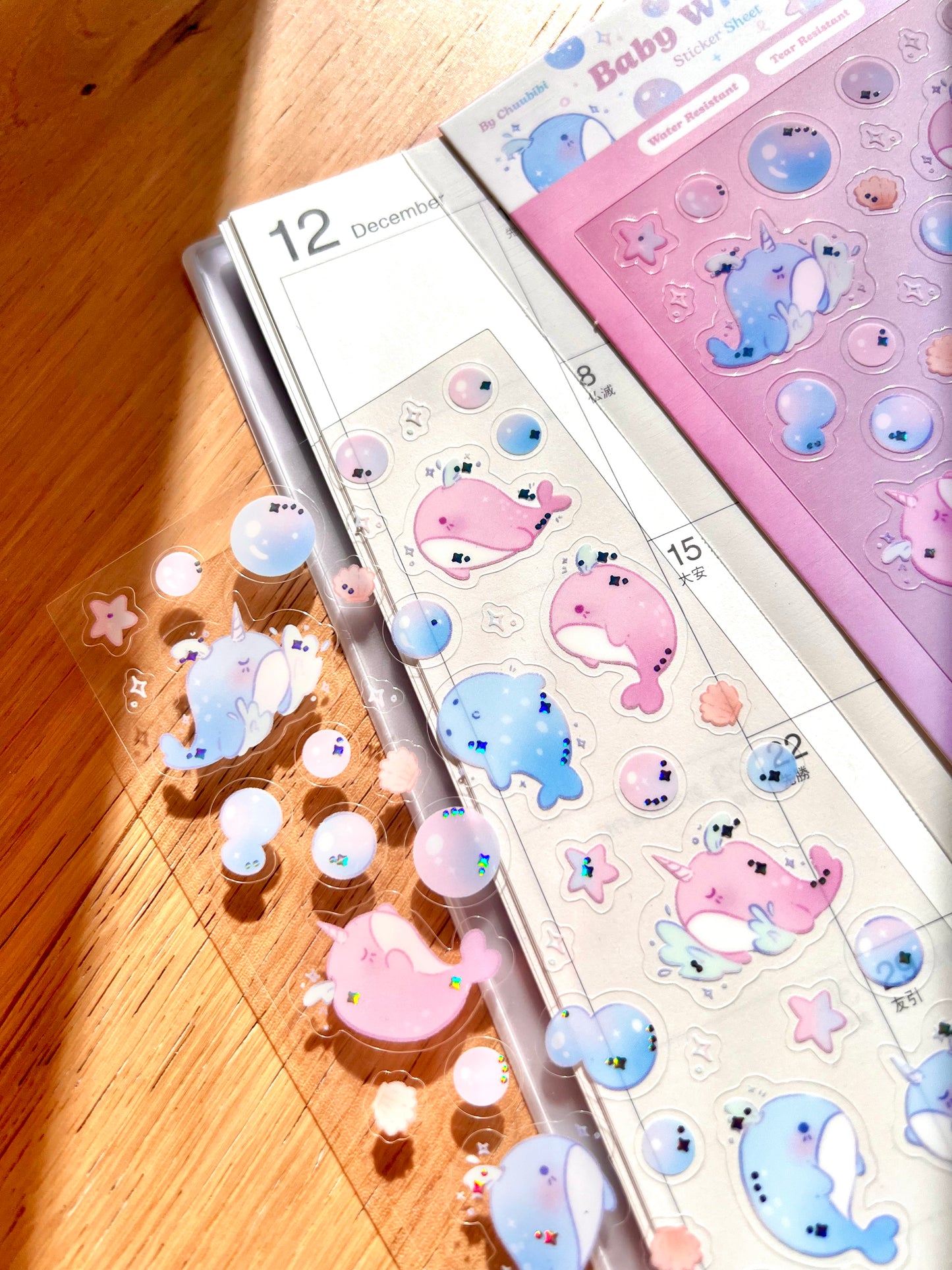 Baby Whales Sticker Sheet