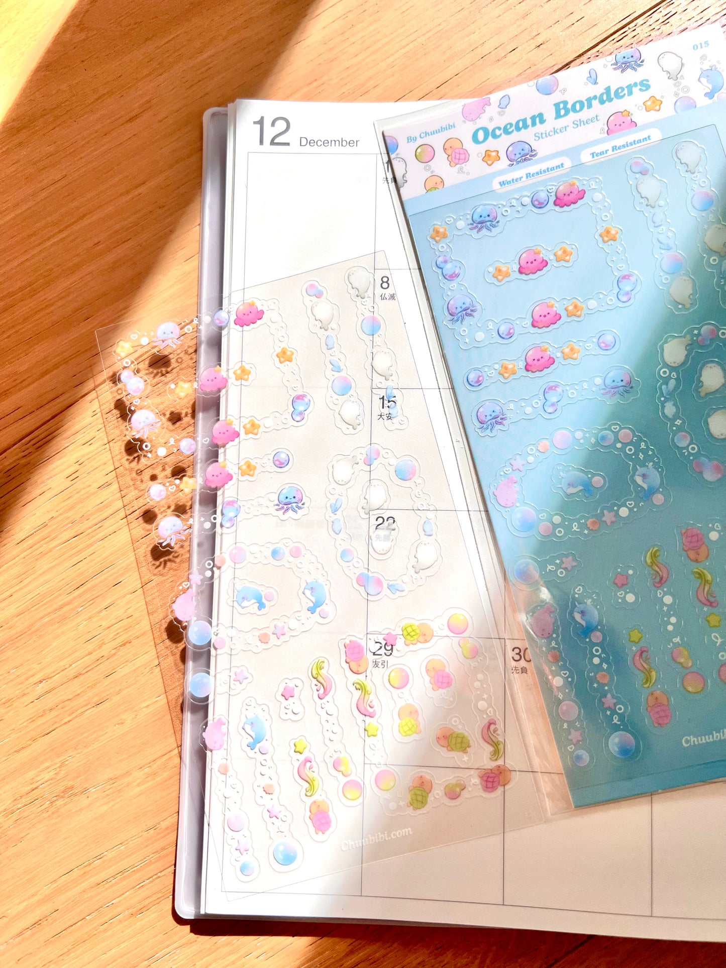Ocean Borders Sticker Sheet