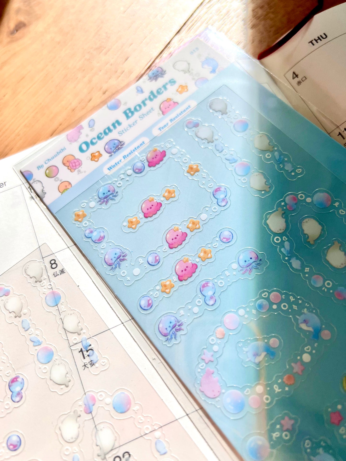 Ocean Borders Sticker Sheet