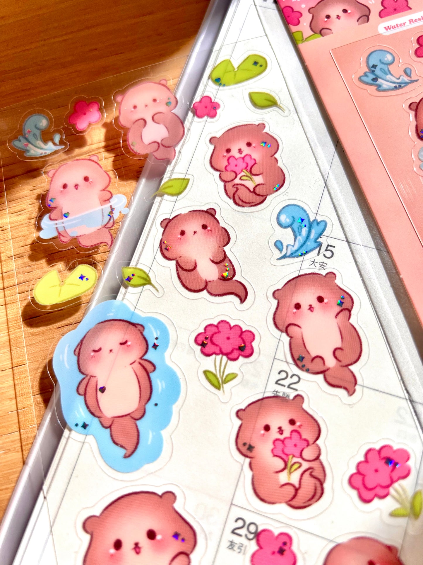 Baby Otter Sticker Sheet