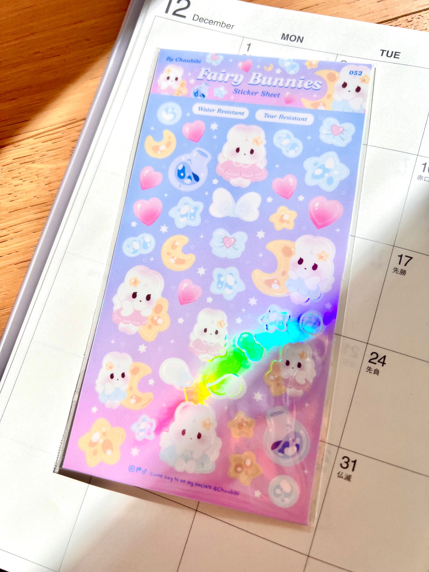 Fairy Bunnies Sticker Sheet