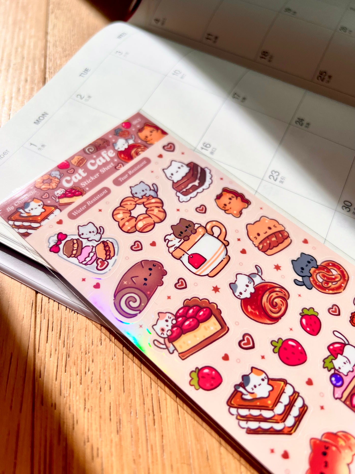 Cat Cafe Sticker Sheet