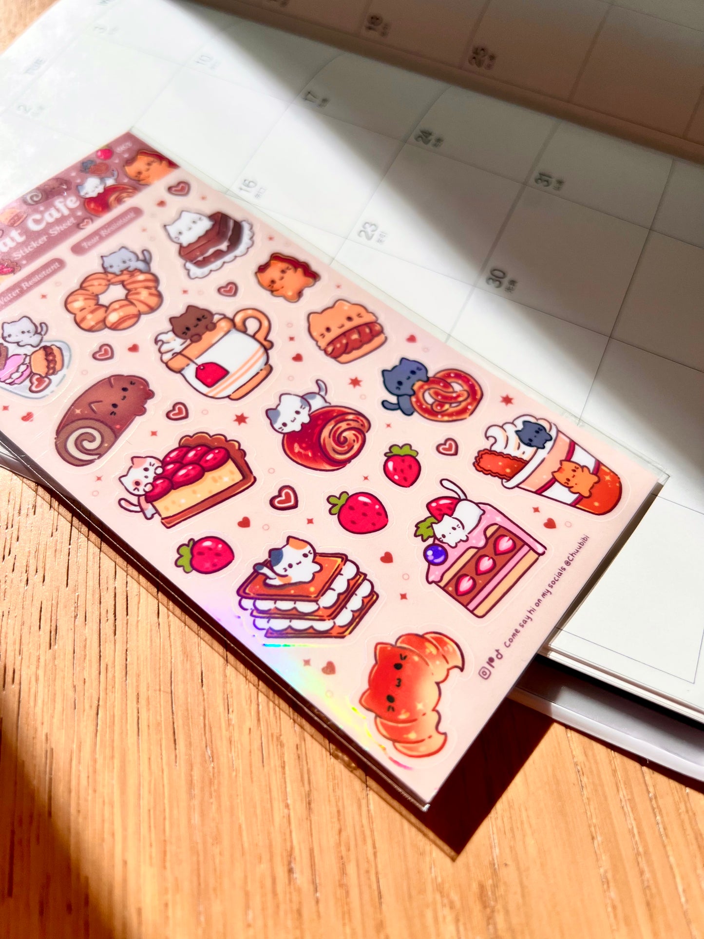 Cat Cafe Sticker Sheet
