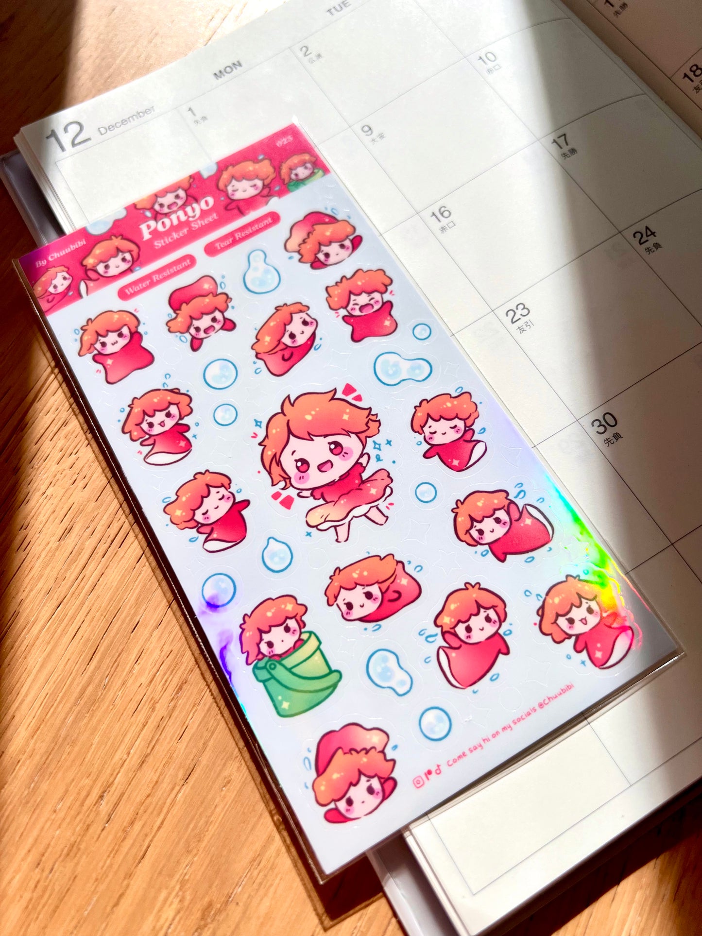 Ponyo Sticker Sheet