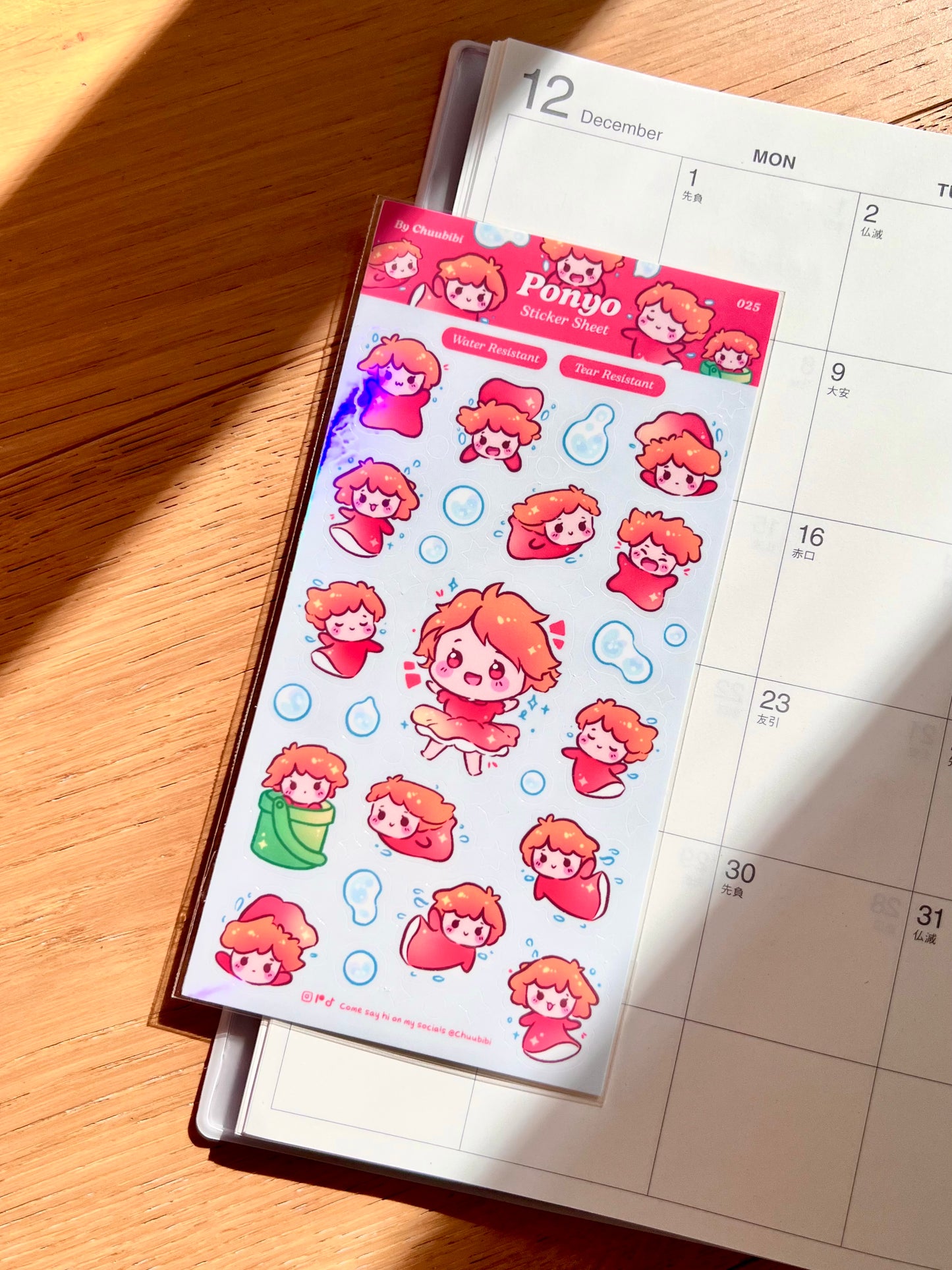 Ponyo Sticker Sheet