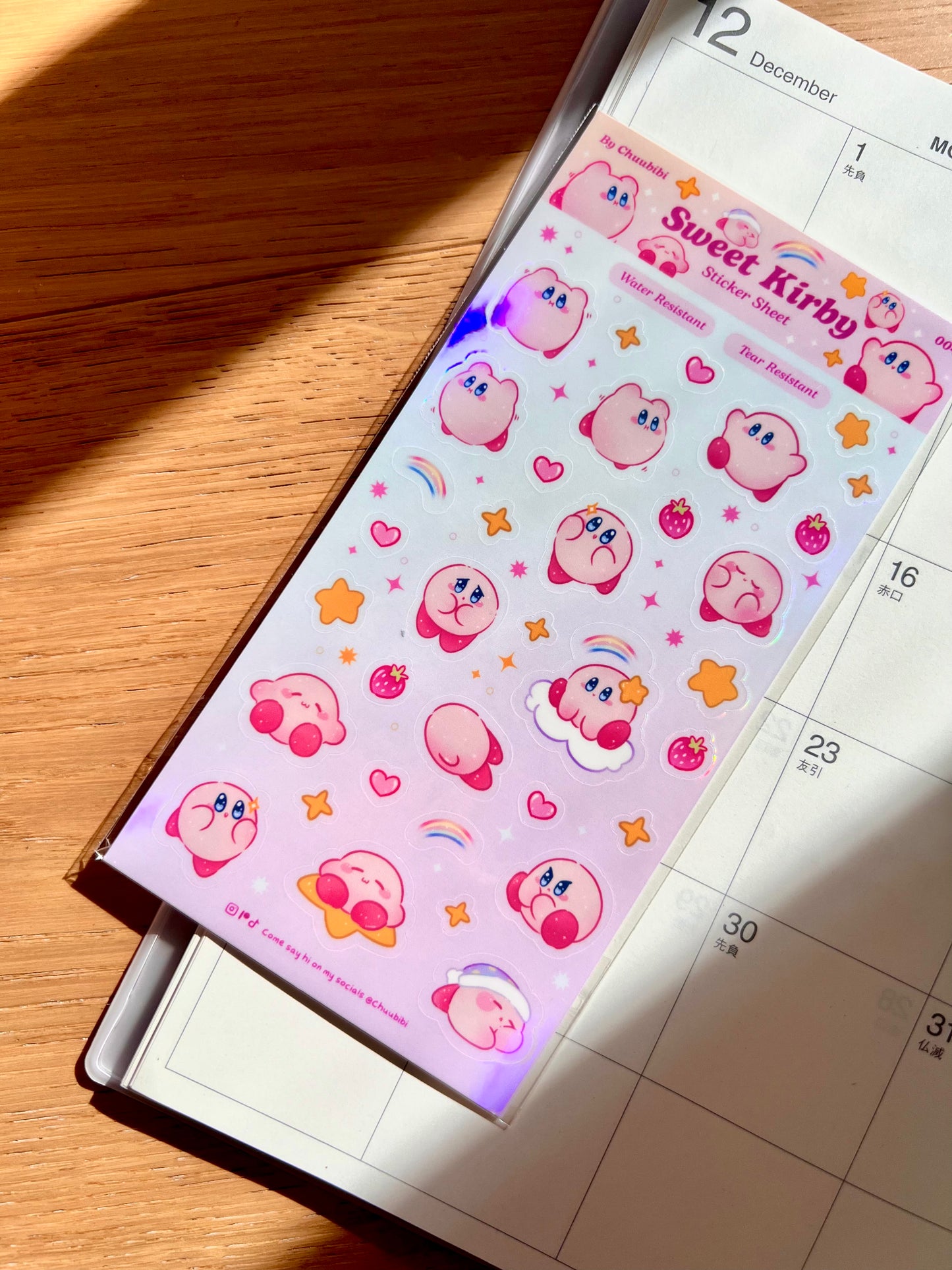 My sweet little Pink Blob Sticker Sheet