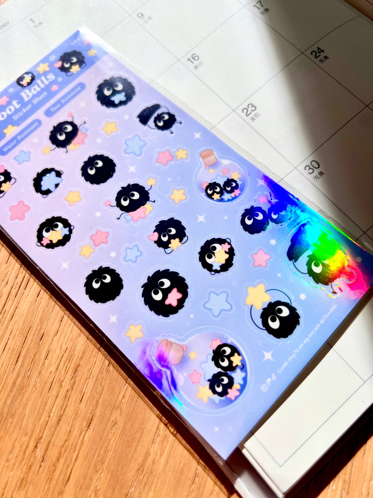 Soot Ball Sticker Sheet