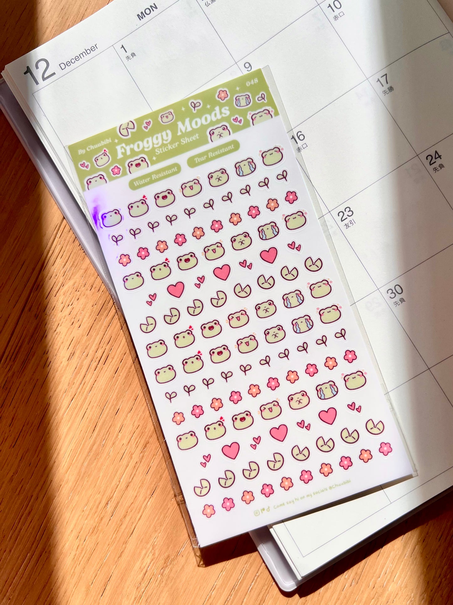 Froggy Mood Sticker Sheet