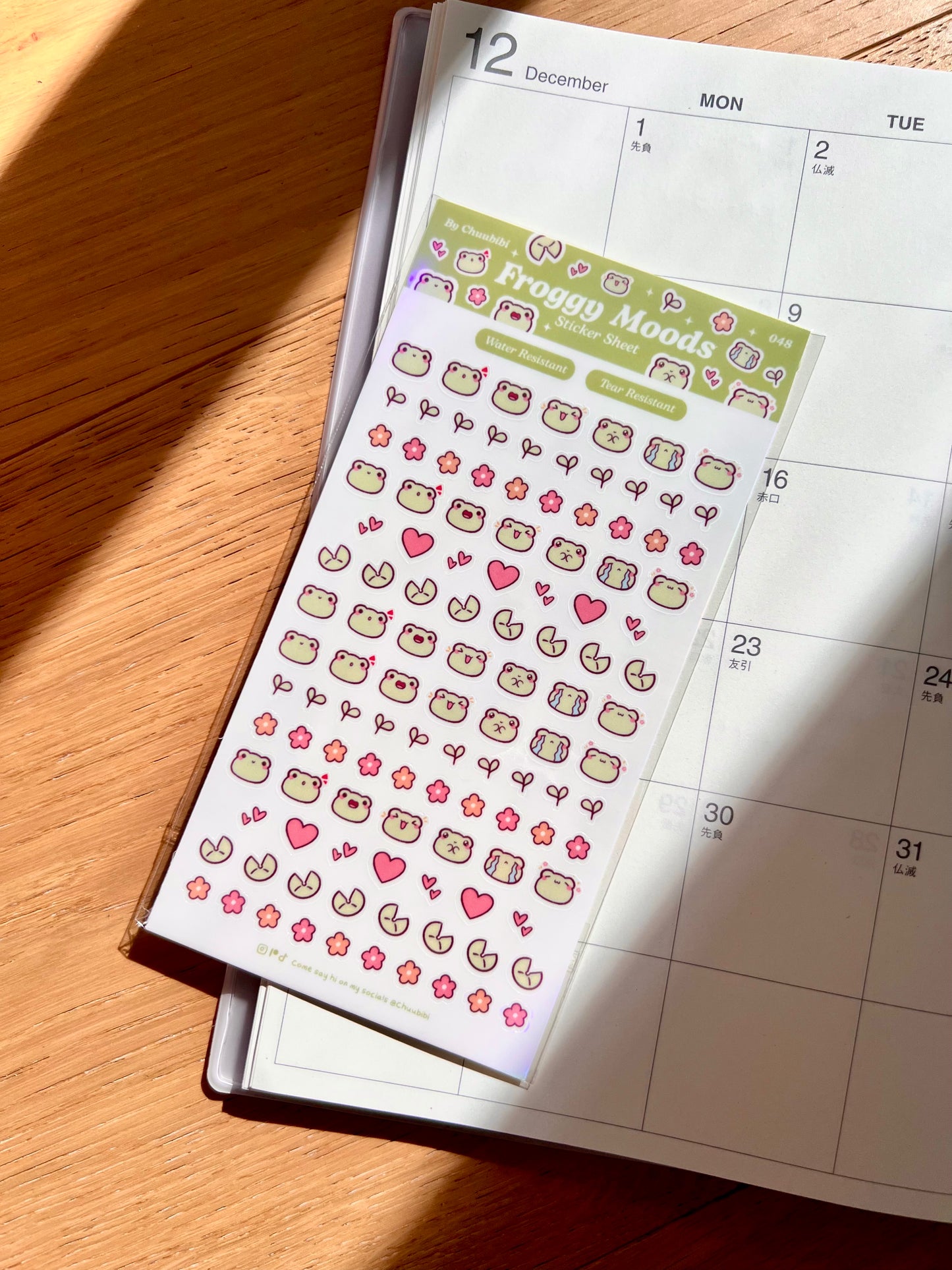 Froggy Mood Sticker Sheet