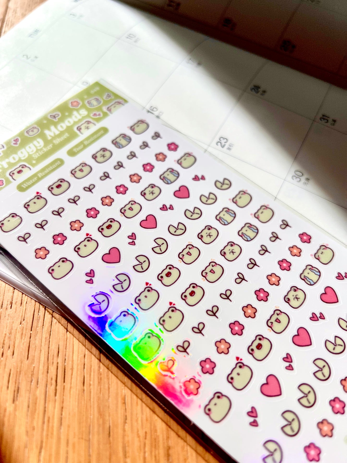 Froggy Mood Sticker Sheet
