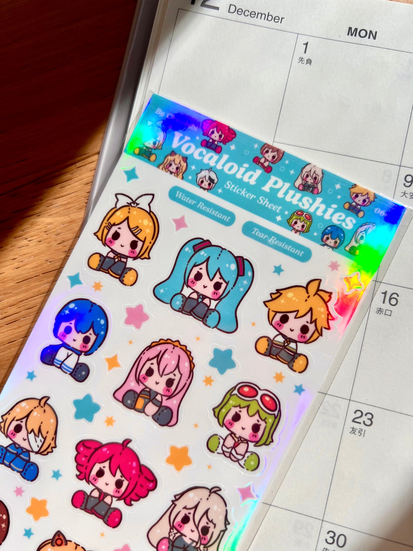 Voca Plushies Sticker Sheet