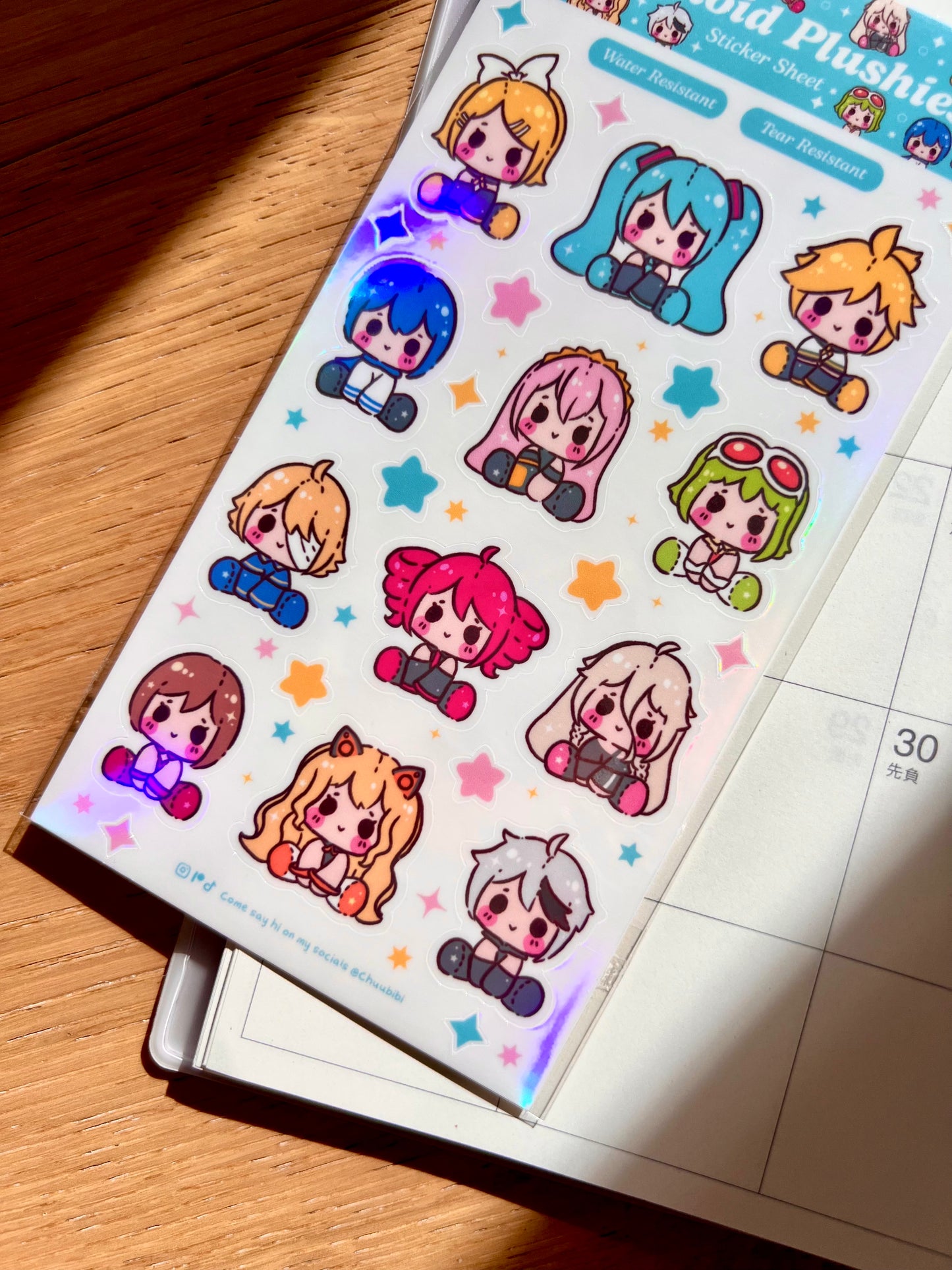 Voca Plushies Sticker Sheet