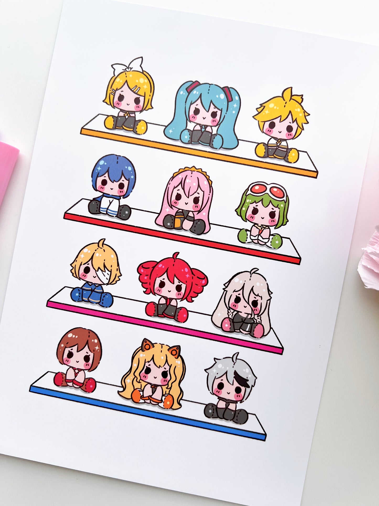 Voca Plushies Art Print