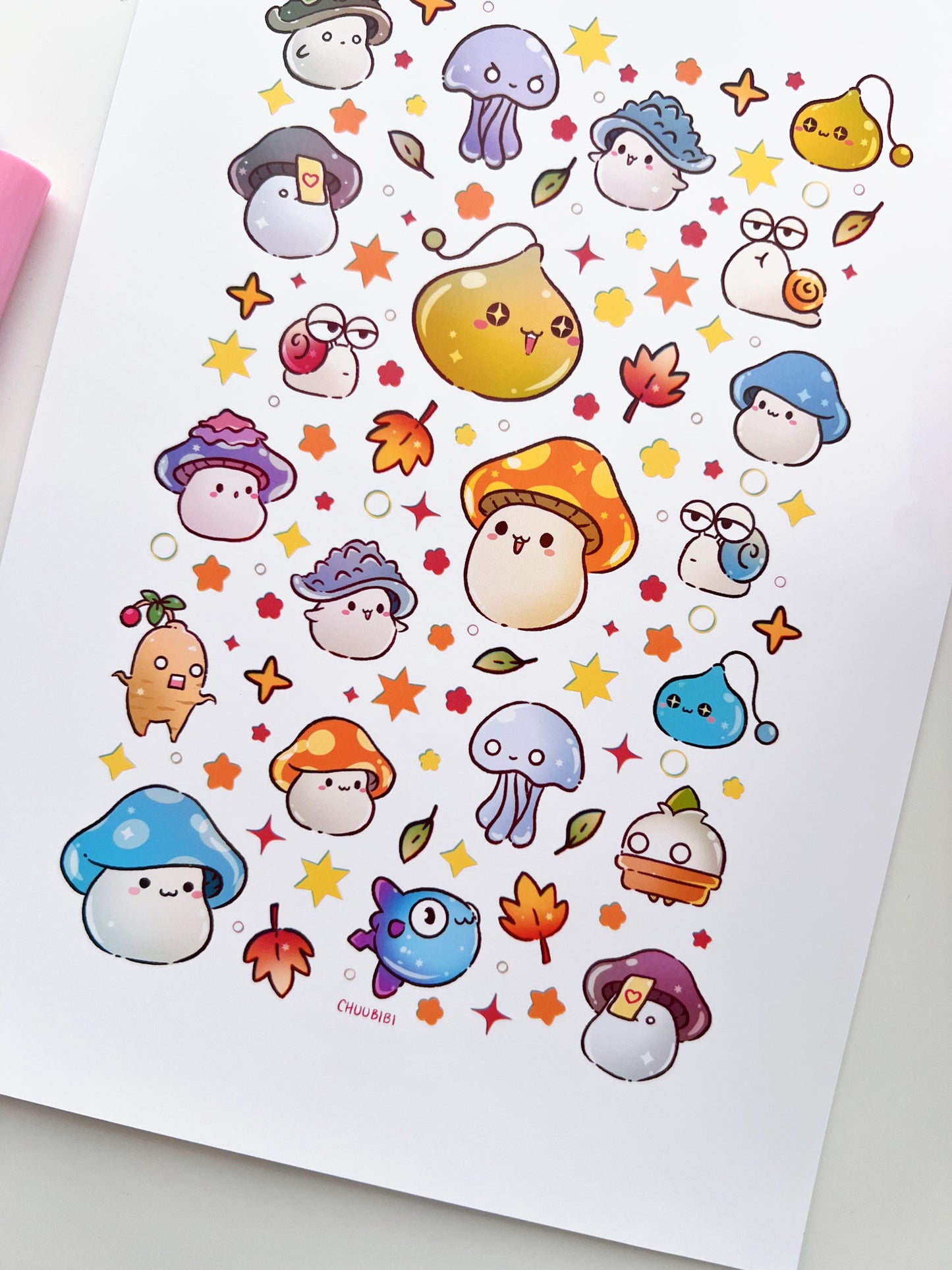 Maple Monsters Art Print