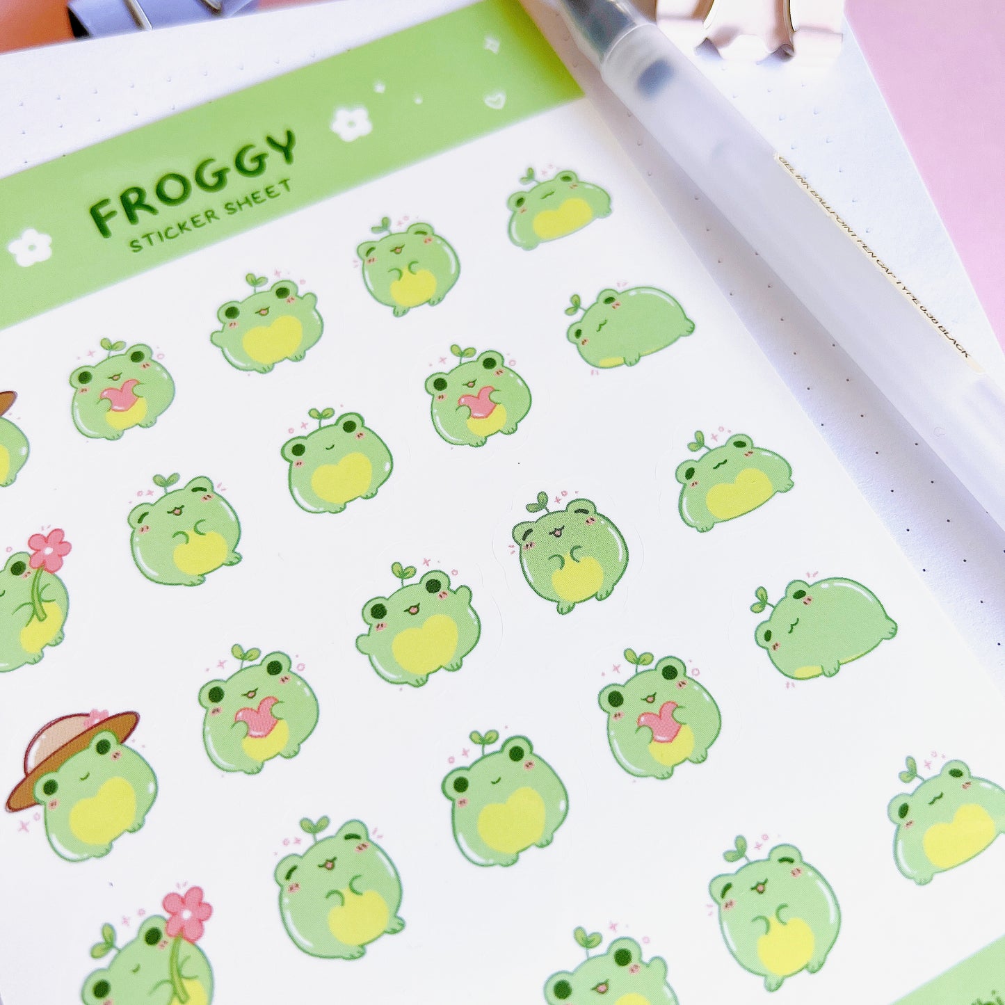 Big Froggy Sticker Sheet