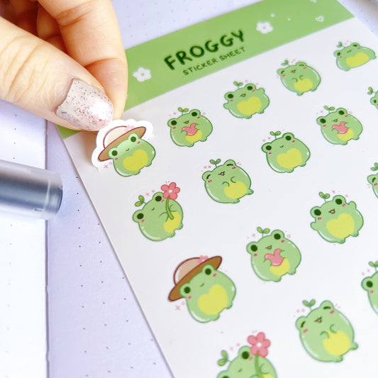 Big Froggy Sticker Sheet