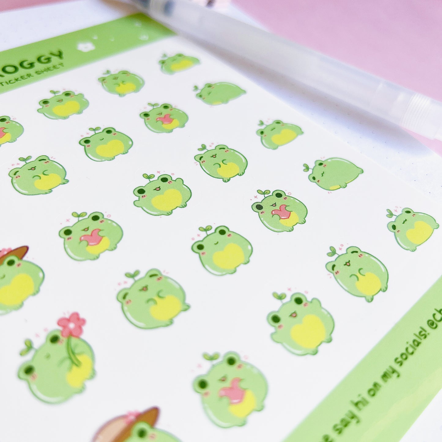 Big Froggy Sticker Sheet