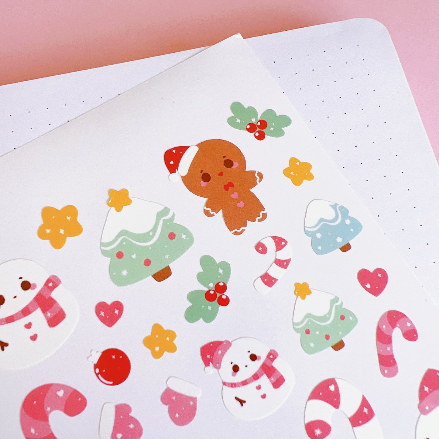 Pastel Christmas Sticker Sheet