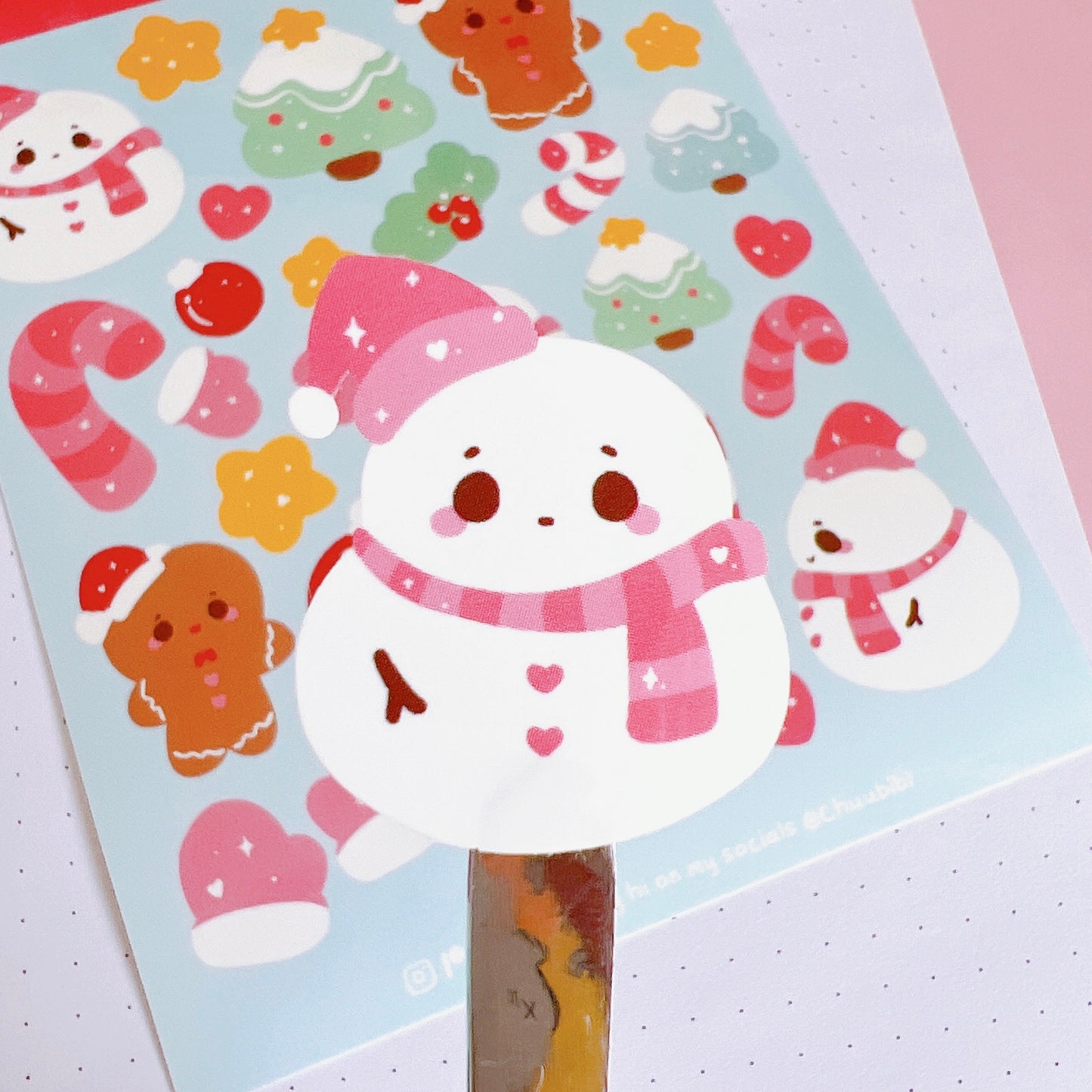 Pastel Christmas Sticker Sheet