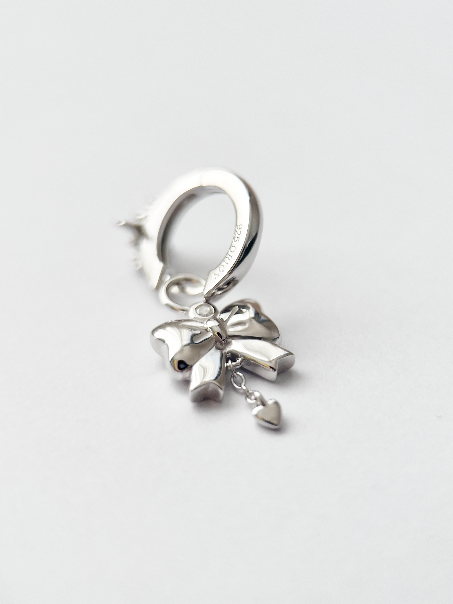 Glimmer Bow Drop Earrings