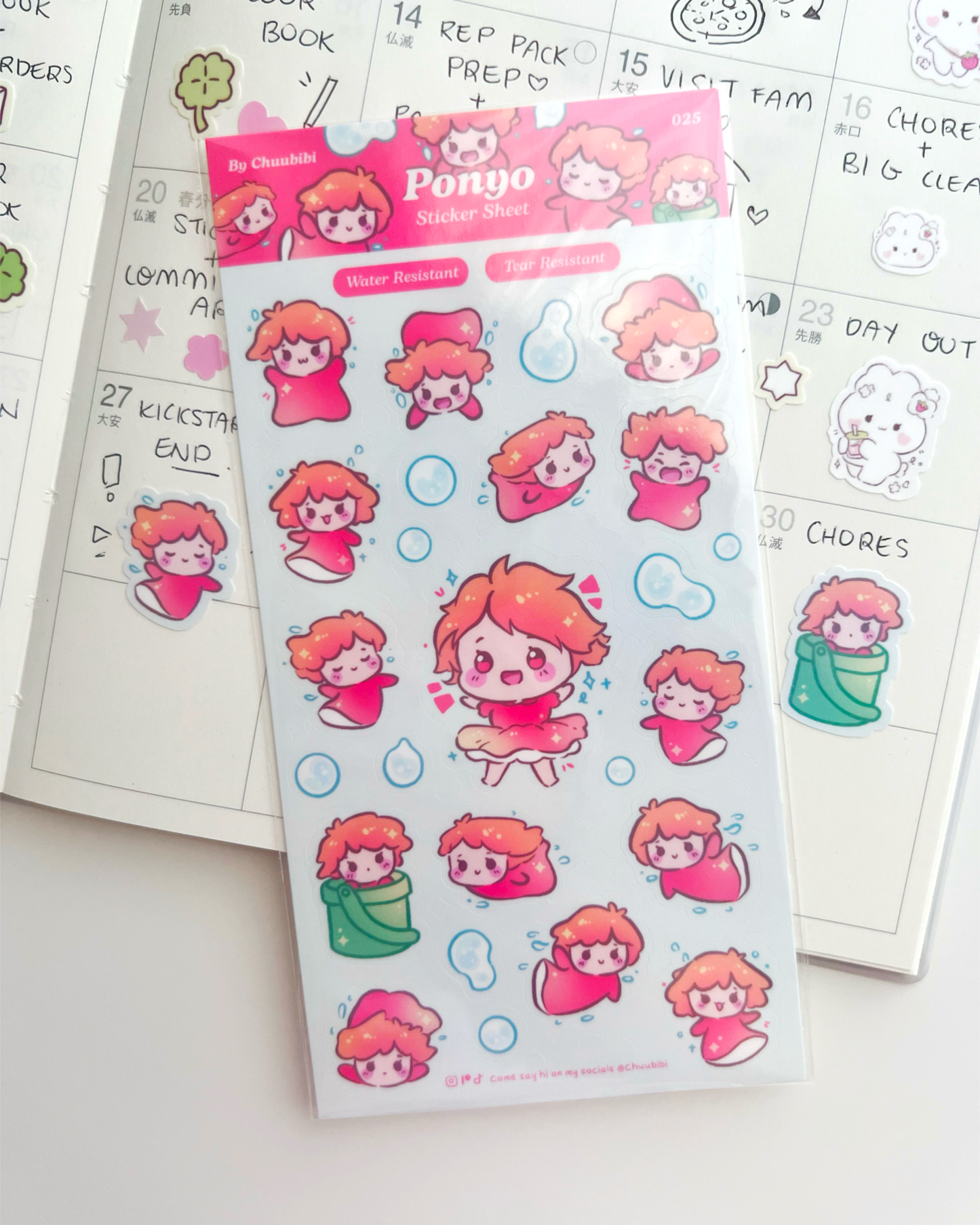 Ponyo Sticker Sheet