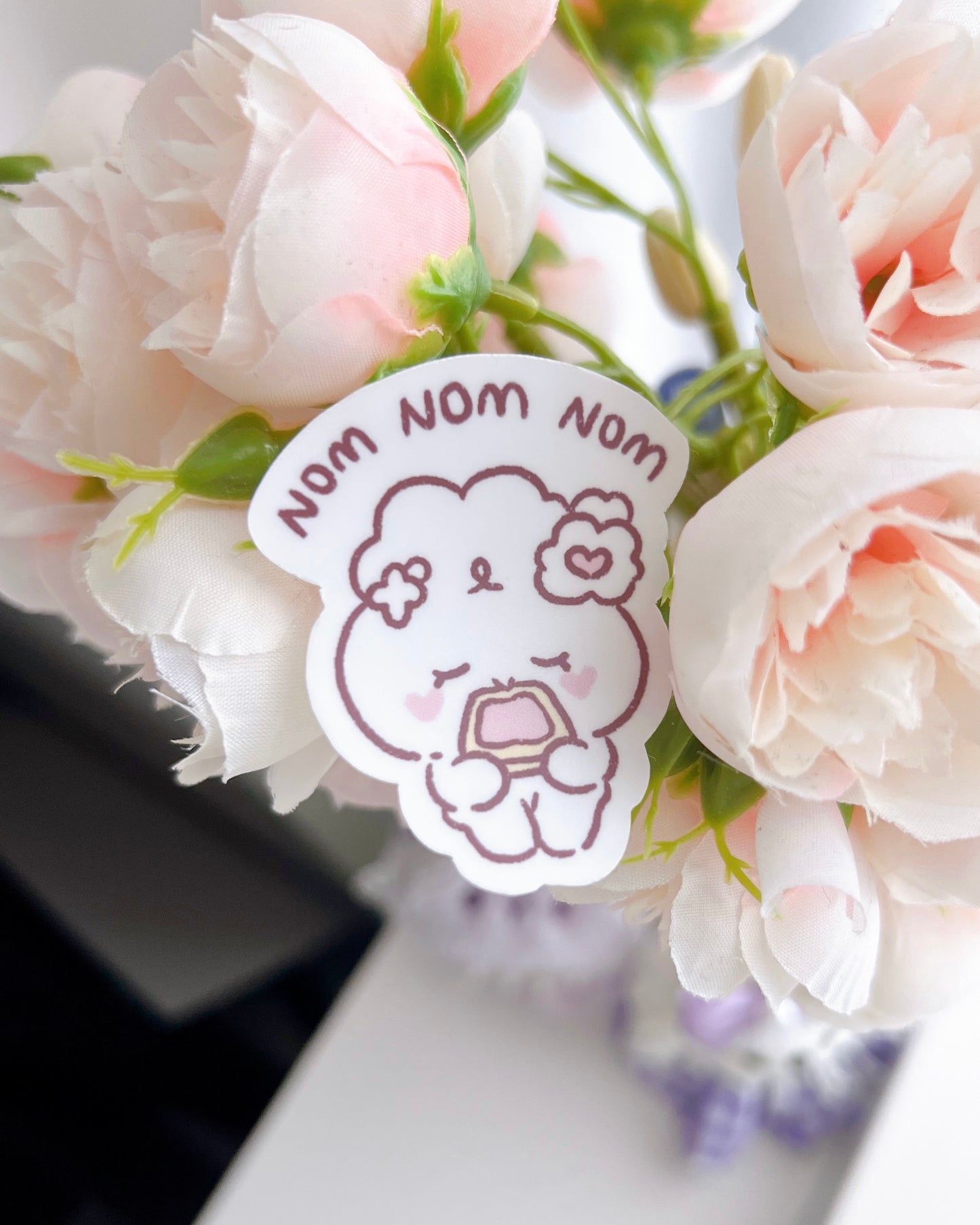 Nom Nom Nom Bunny Vinyl Sticker