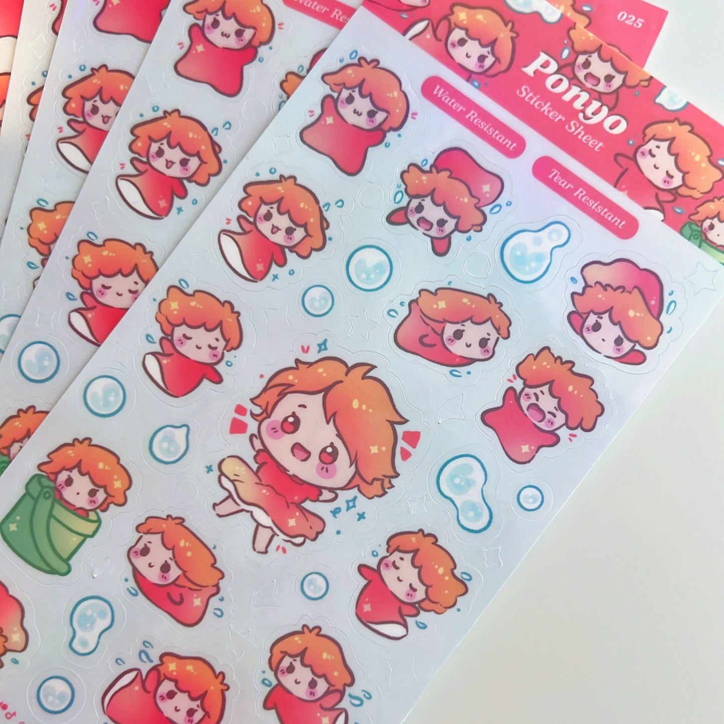 Ponyo Sticker Sheet
