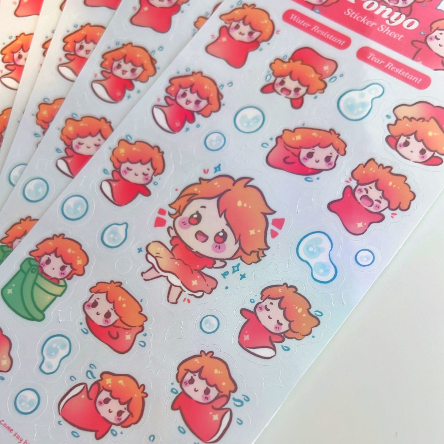 Ponyo Sticker Sheet