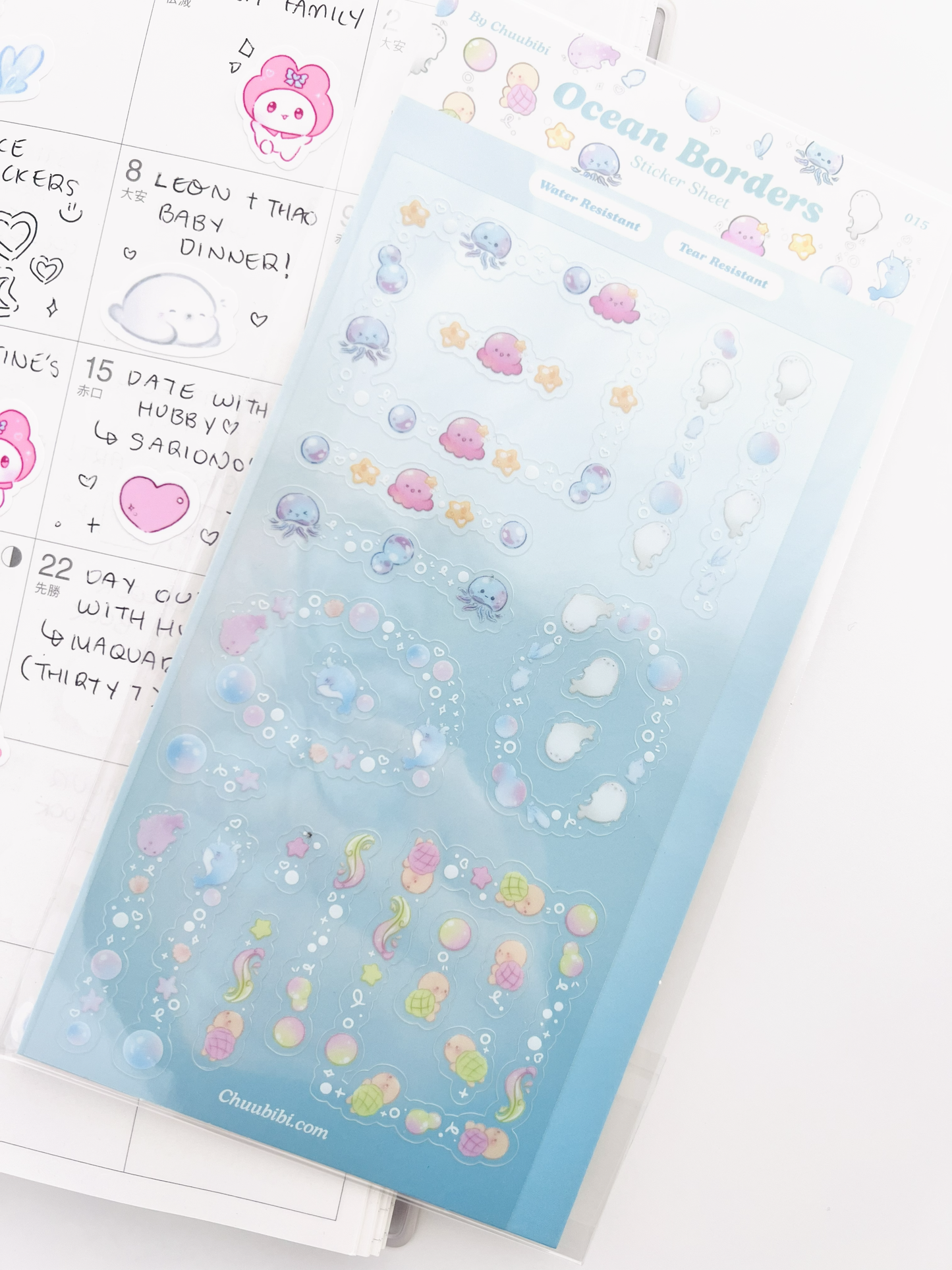 Ocean Borders Sticker Sheet
