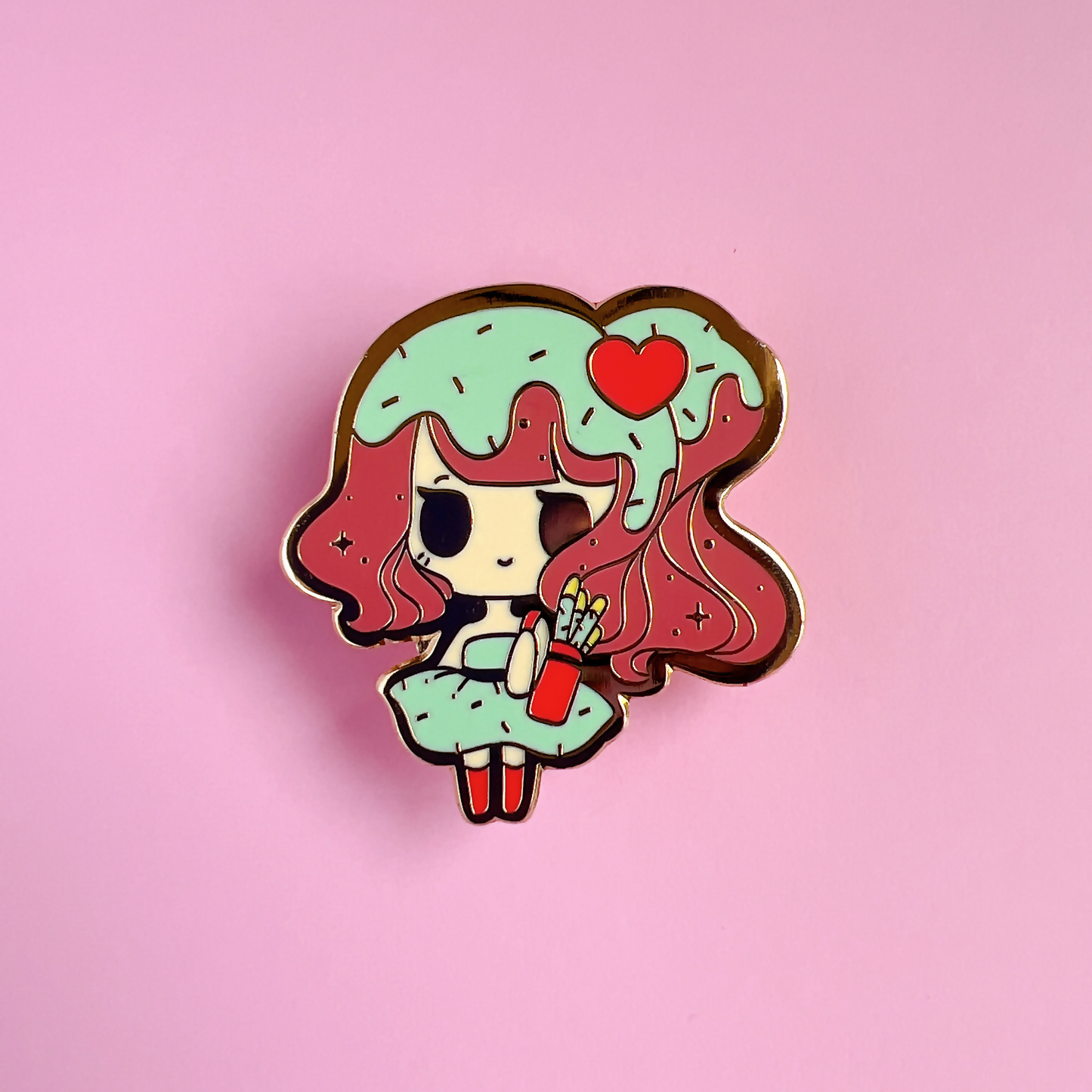 Pocky Girl Enamel Pin