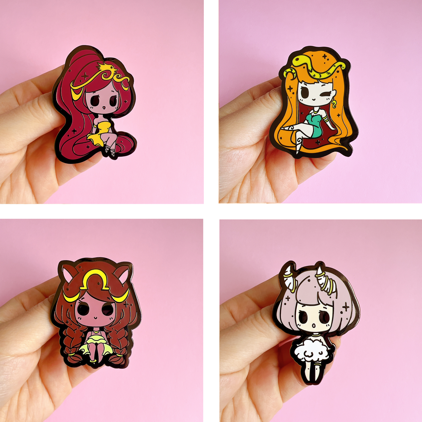 Chinese Zodiac Enamel Pin Set